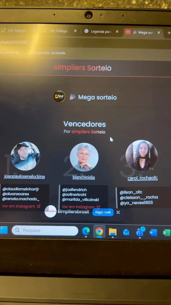 Post de UFit Serra Alta
